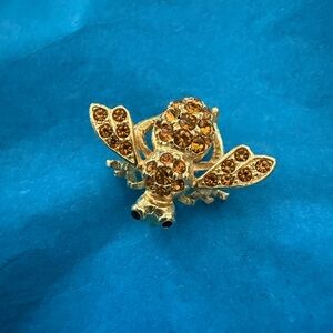 Joan River Topaz colored stones Bee Pin